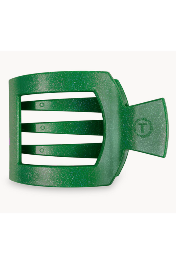 Teleties Square Hair Clip - Shamrock Shimmer