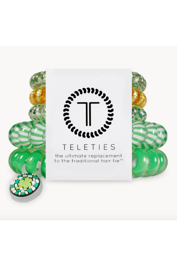 Teleties Hair Ties - Dancing Green