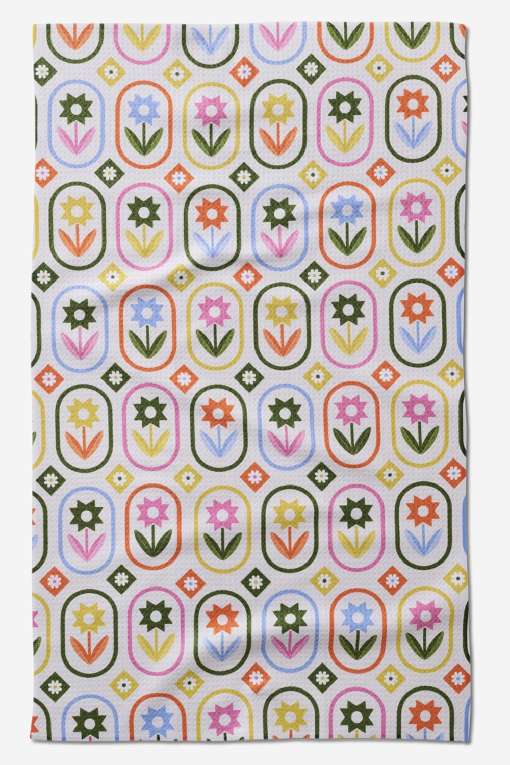 Geometry Kitchen Tea Towel - Petal Patchwork
