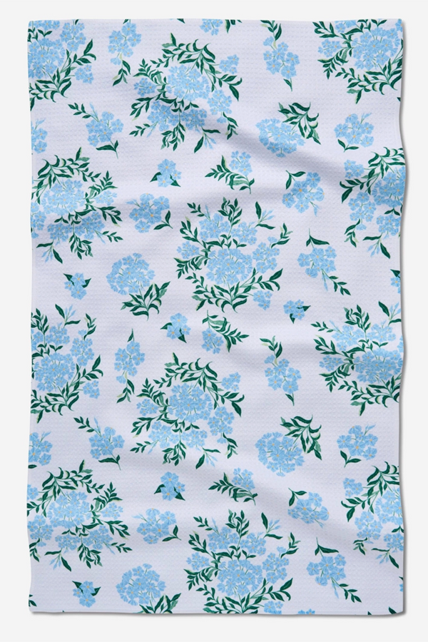Geometry Kitchen Tea Towel - Plumbago