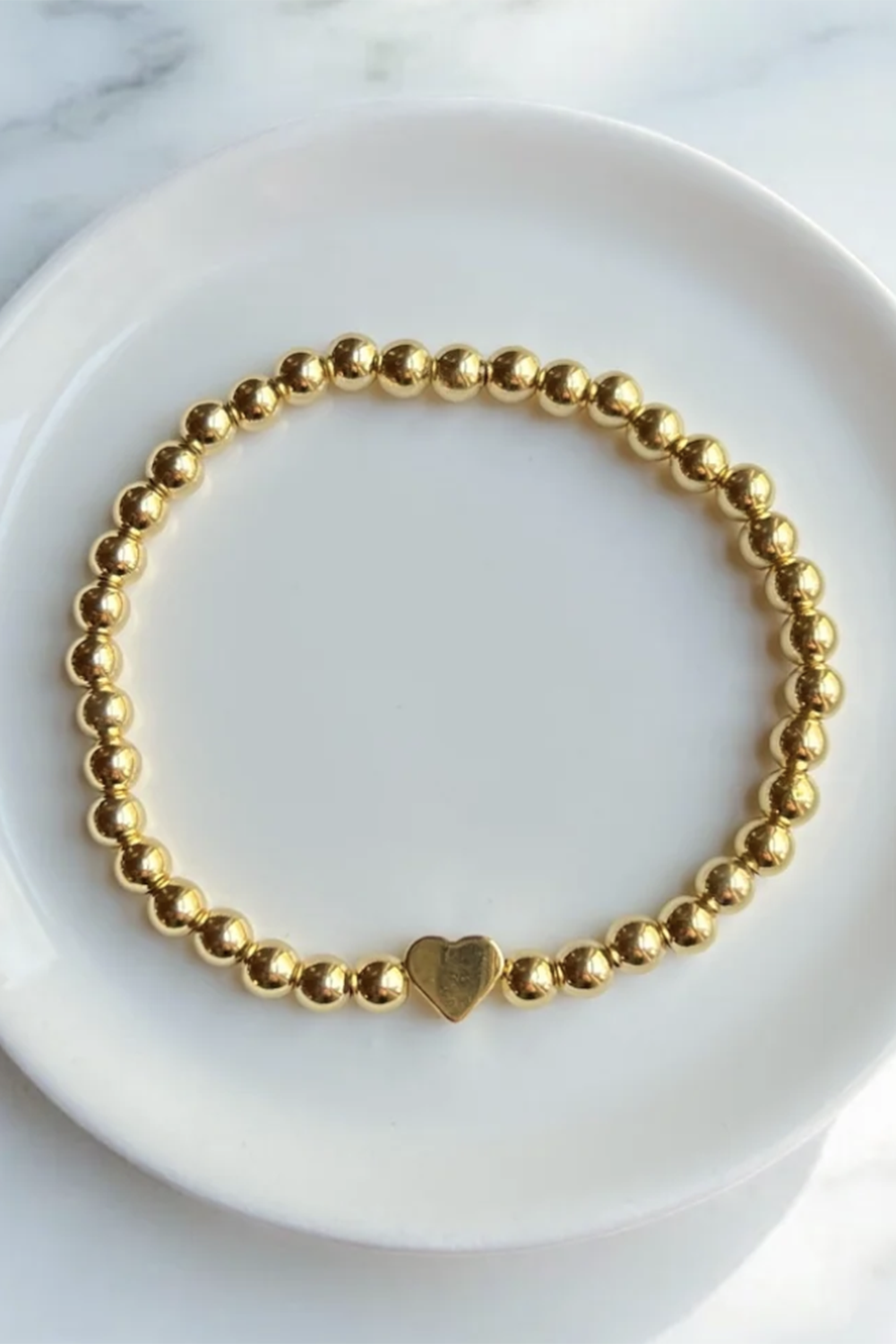 Lottie Gold Filled Bracelet - Amelia Large Heart
