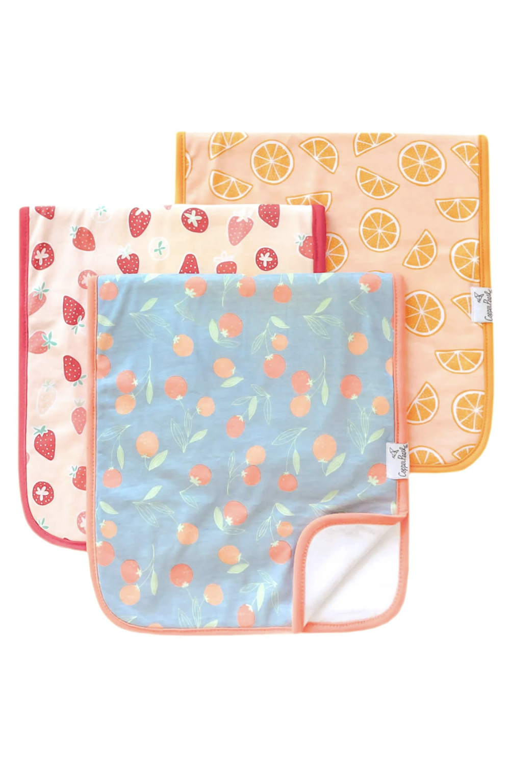 Burp Cloth Set of 3 - Clementine