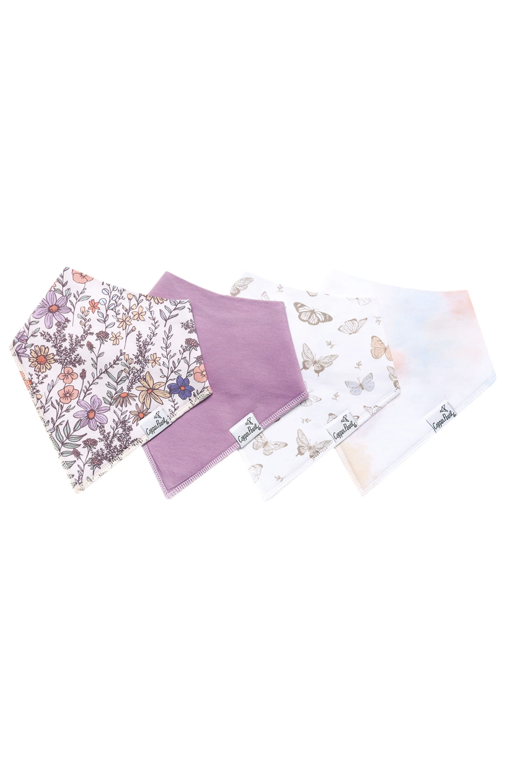 Bandana Bib Set of 4 - Flora