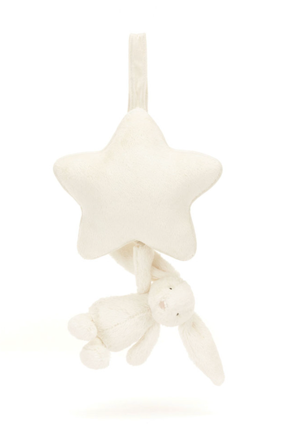 JELLYCAT Bashful Musical Pull - Cream Bunny