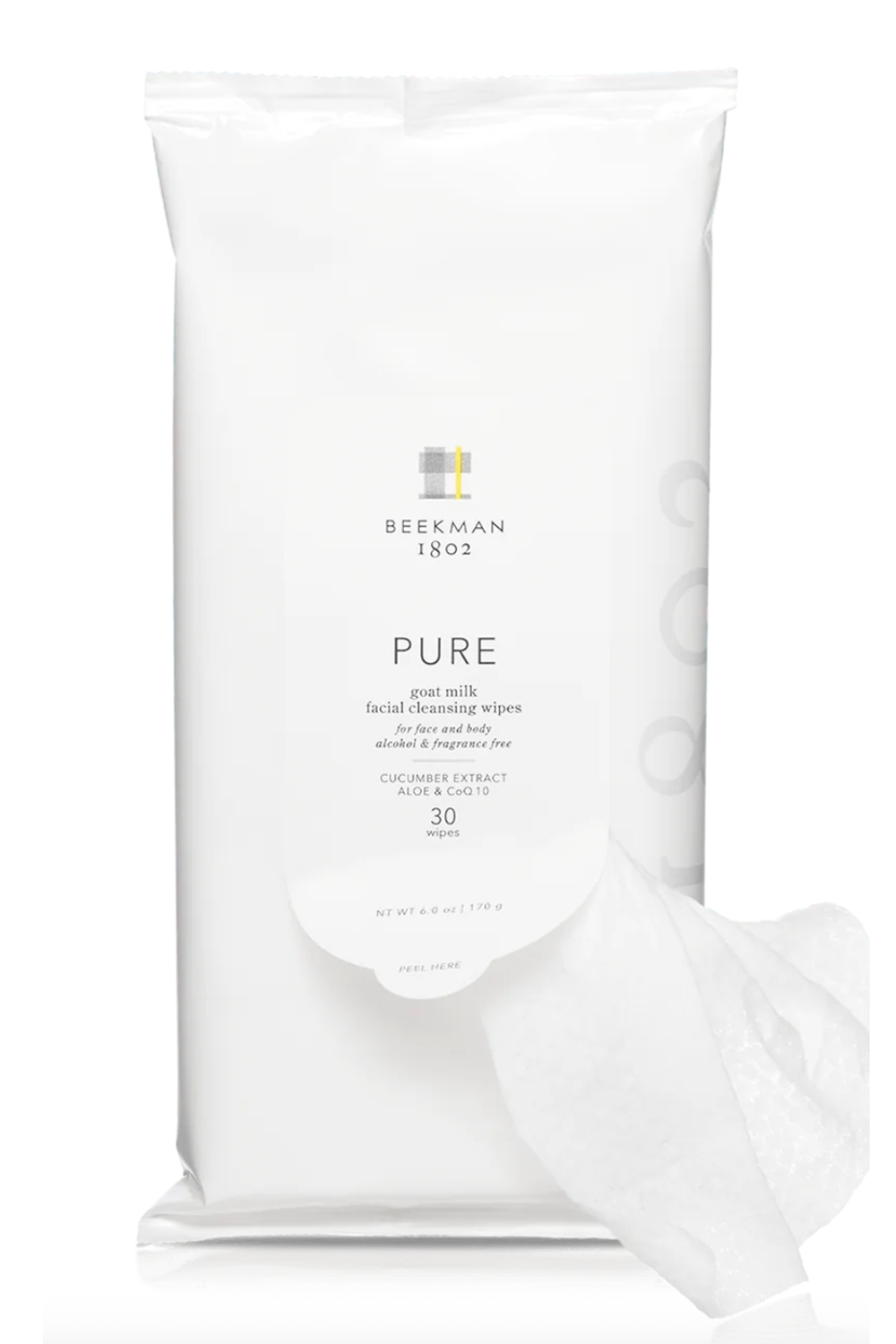 Beekman Facial Cleansing Wipes Pack - Pure Fragrance Free