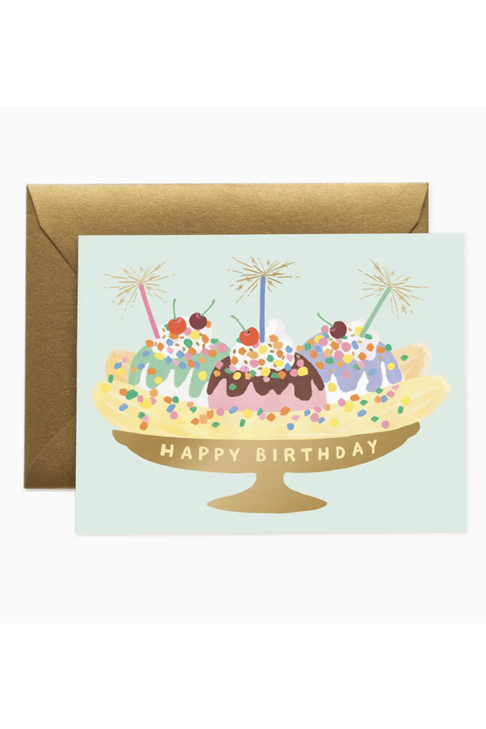 RP Birthday Greeting Card - Banana Split