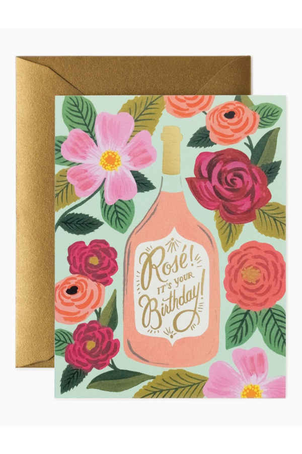RP Birthday Greeting Card - Rosé