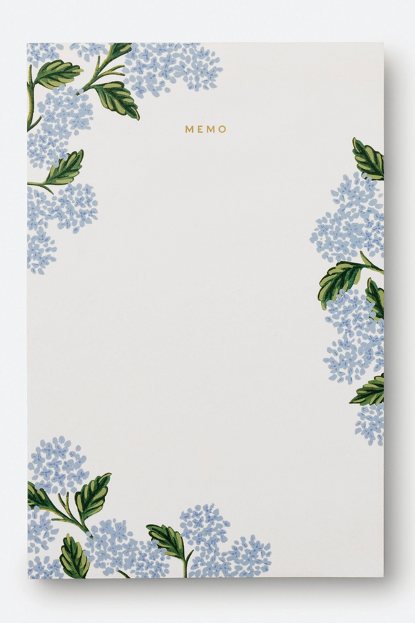 RP Hydrangea Memo Pad