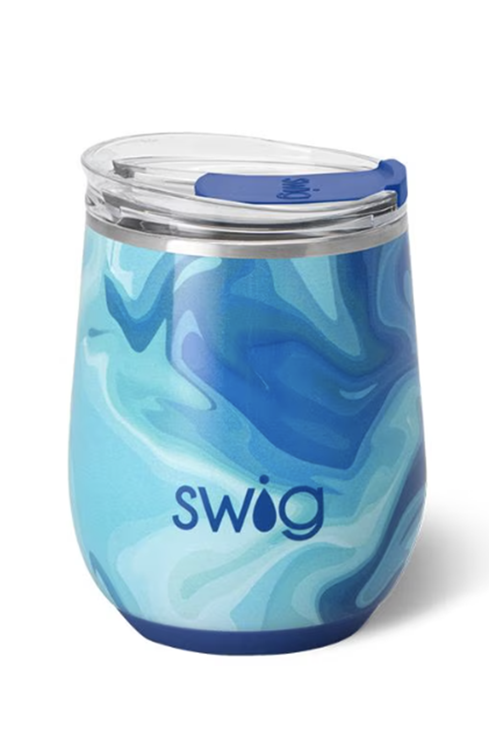 Modern Stemless Wine Tumbler - Blue Lagoon