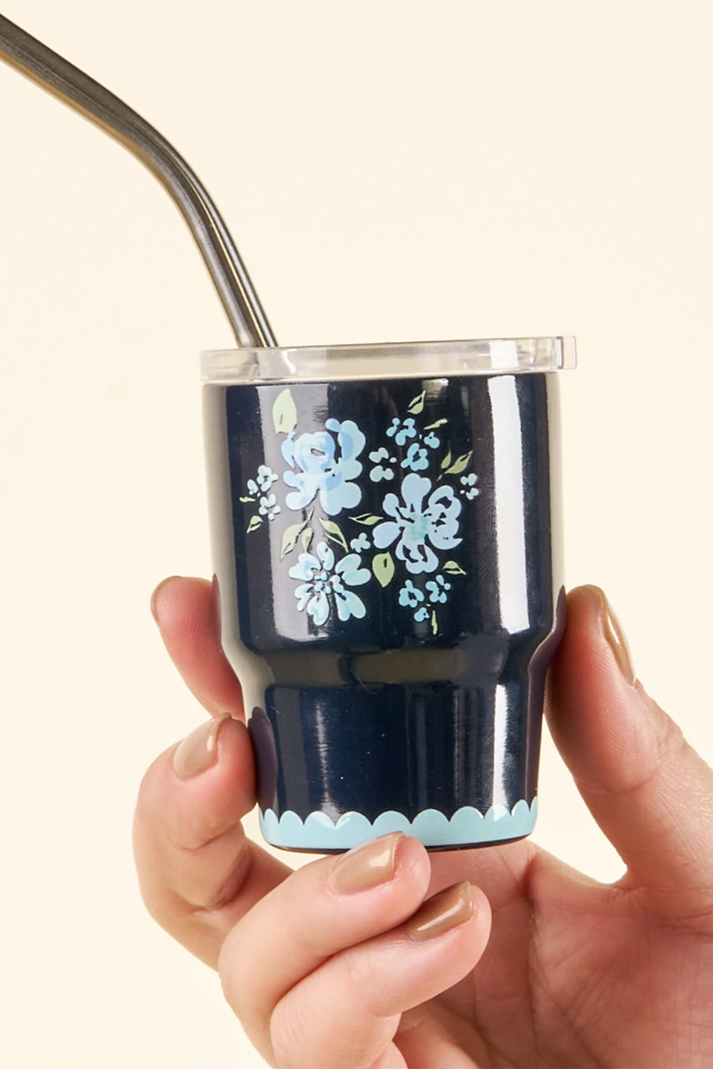TDE Tiny Tumbler - Garden Blooms Navy