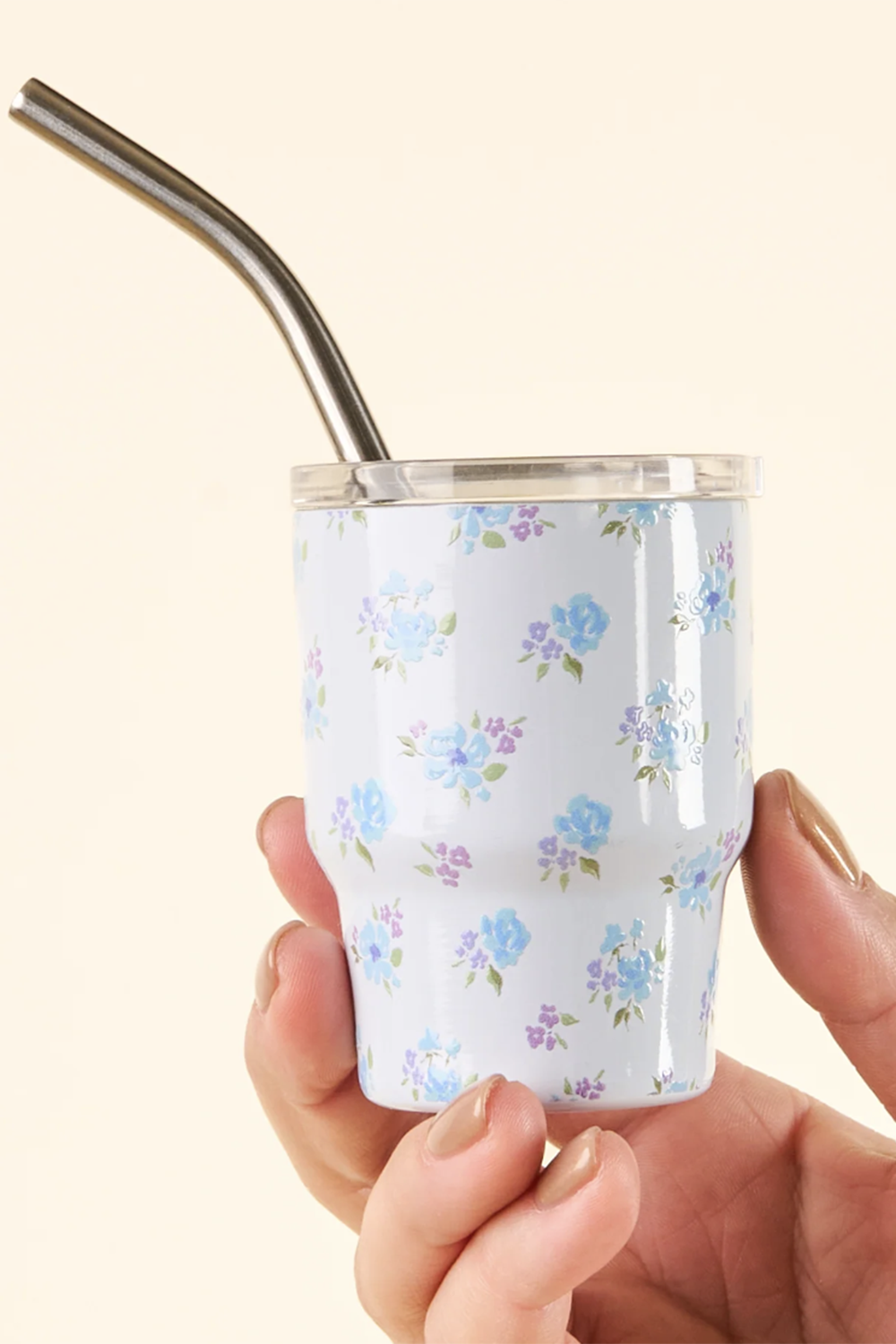 TDE Tiny Tumbler - Dainty Floral Blue