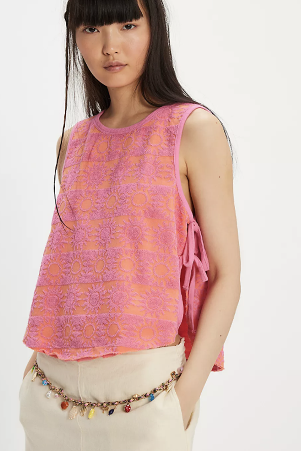 FP Towel Terry Top - Pink Combo