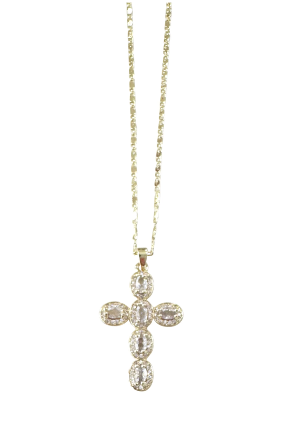 Round Cross Necklace