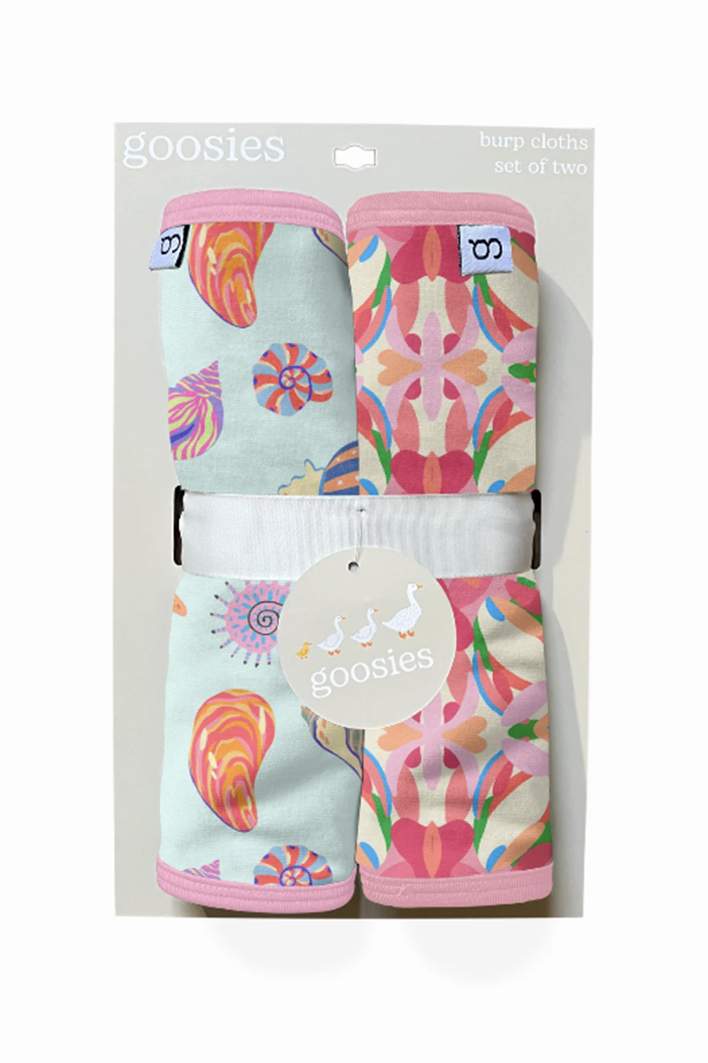 Goosie Burp Cloth Sets - Seashells