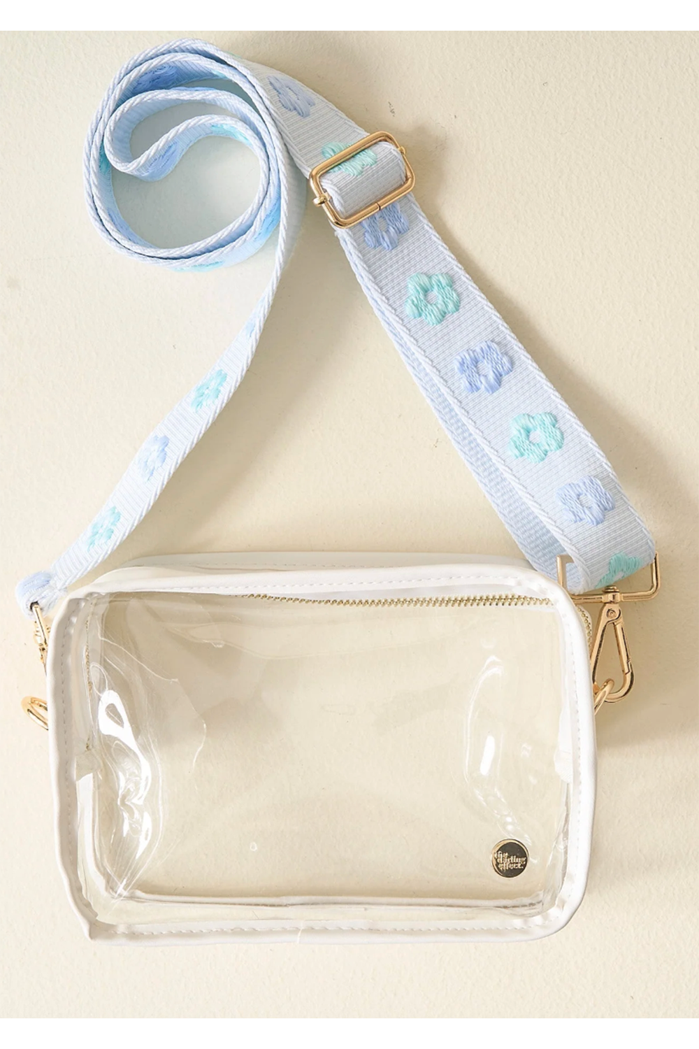 Clear Crossbody Bag - Blue