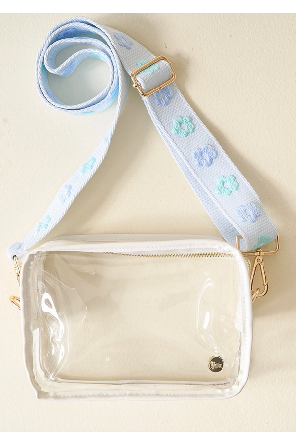 Clear Crossbody Bag - Blue