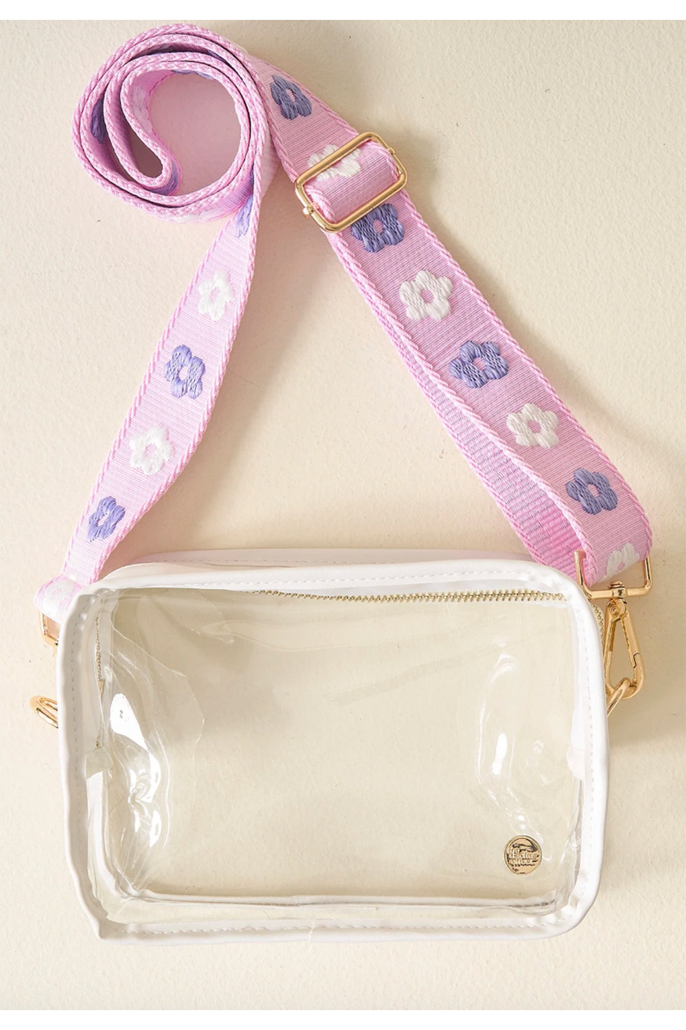 Clear Crossbody Bag - Purple