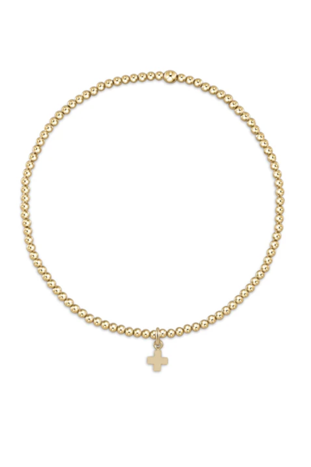 EN Classic Signature Cross Charm Bracelet - Gold
