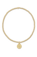 EN Classic Gold Bead Bracelet - Blessing Charm