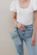 Vida Wristlet - Buffed Hide Sky