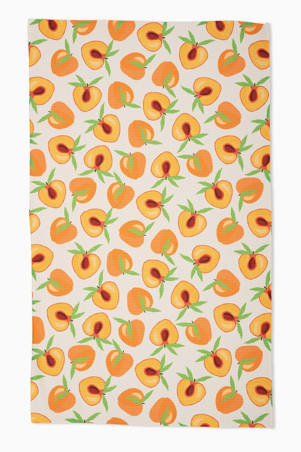 Geometry Kitchen Tea Towel - Sweet Peach