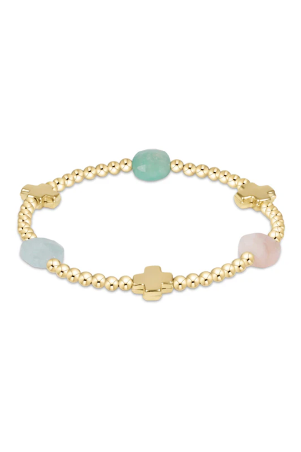 EN Admire Pattern Bracelet - Hot Mess SS25 + Gold Cross