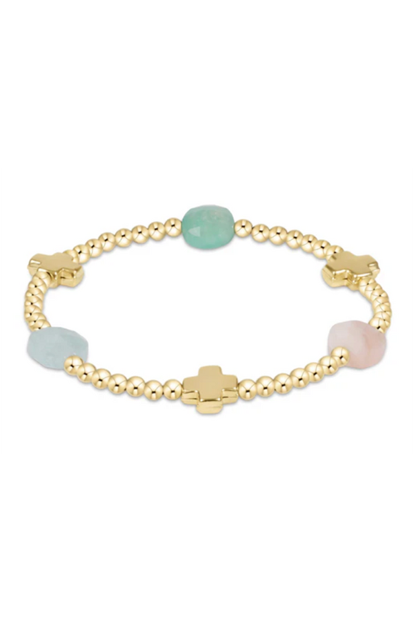 EN Admire Pattern Bracelet - Hot Mess SS25 + Gold Cross