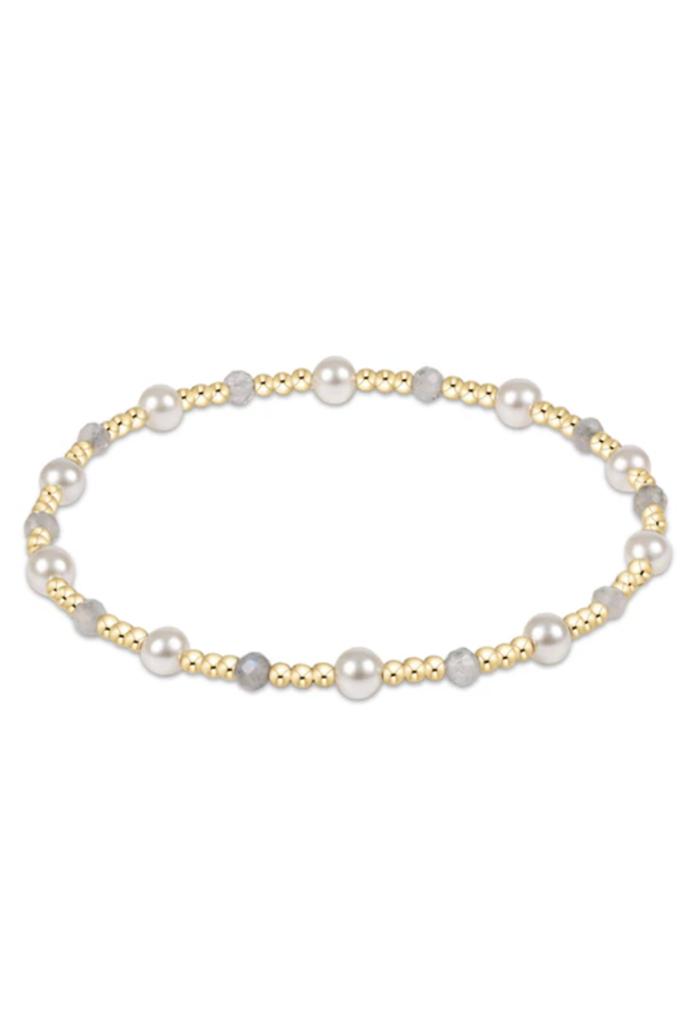 EN Gemstone + Pearl Sincerity Bracelet - Labradorite