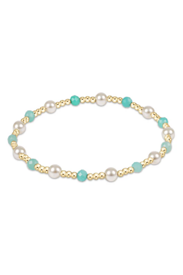 EN Gemstone + Pearl Sincerity Bracelet - Amazonite