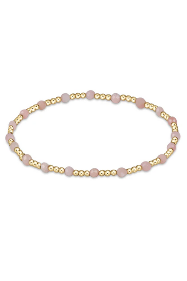 EN Sincerity Gemstone Pattern Bracelet - Pink Opal