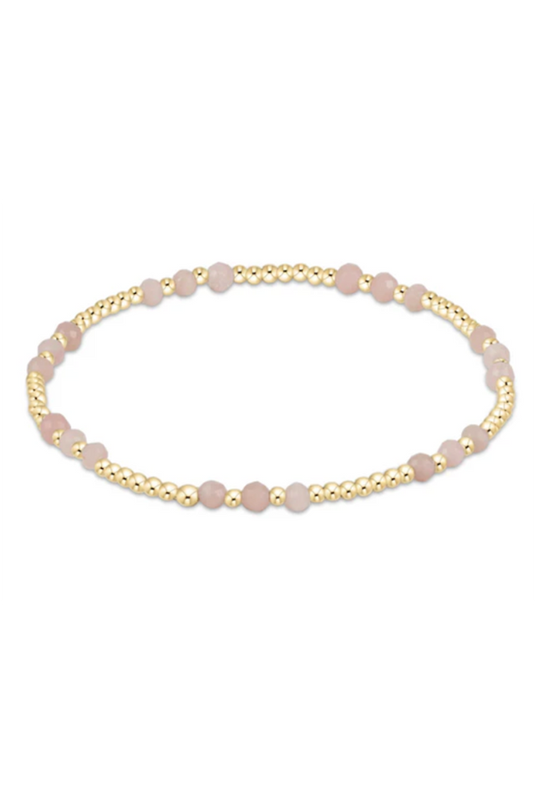 EN Gemstone Joy Pattern Bracelet - Pink Opal