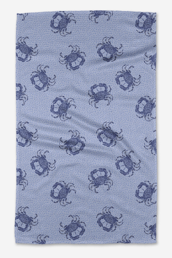 Geometry Kitchen Tea Towel - Summer Crabs