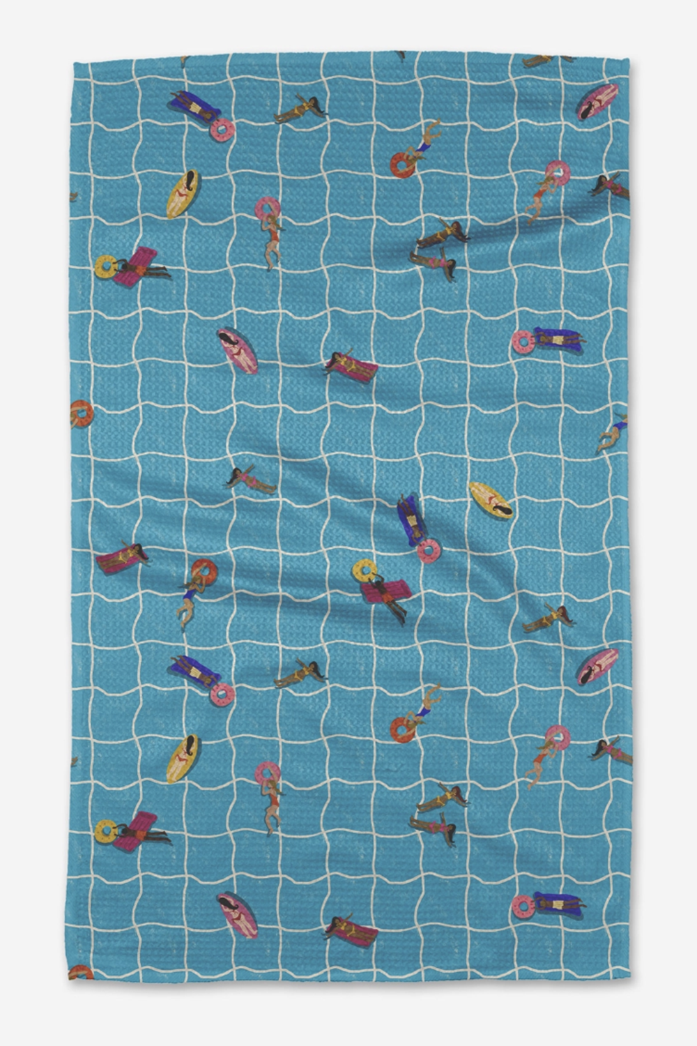 Geometry Kitchen Tea Towel - At The Pool