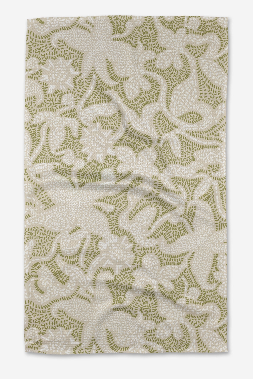 Geometry Kitchen Tea Towel - Dotted Floral Garden