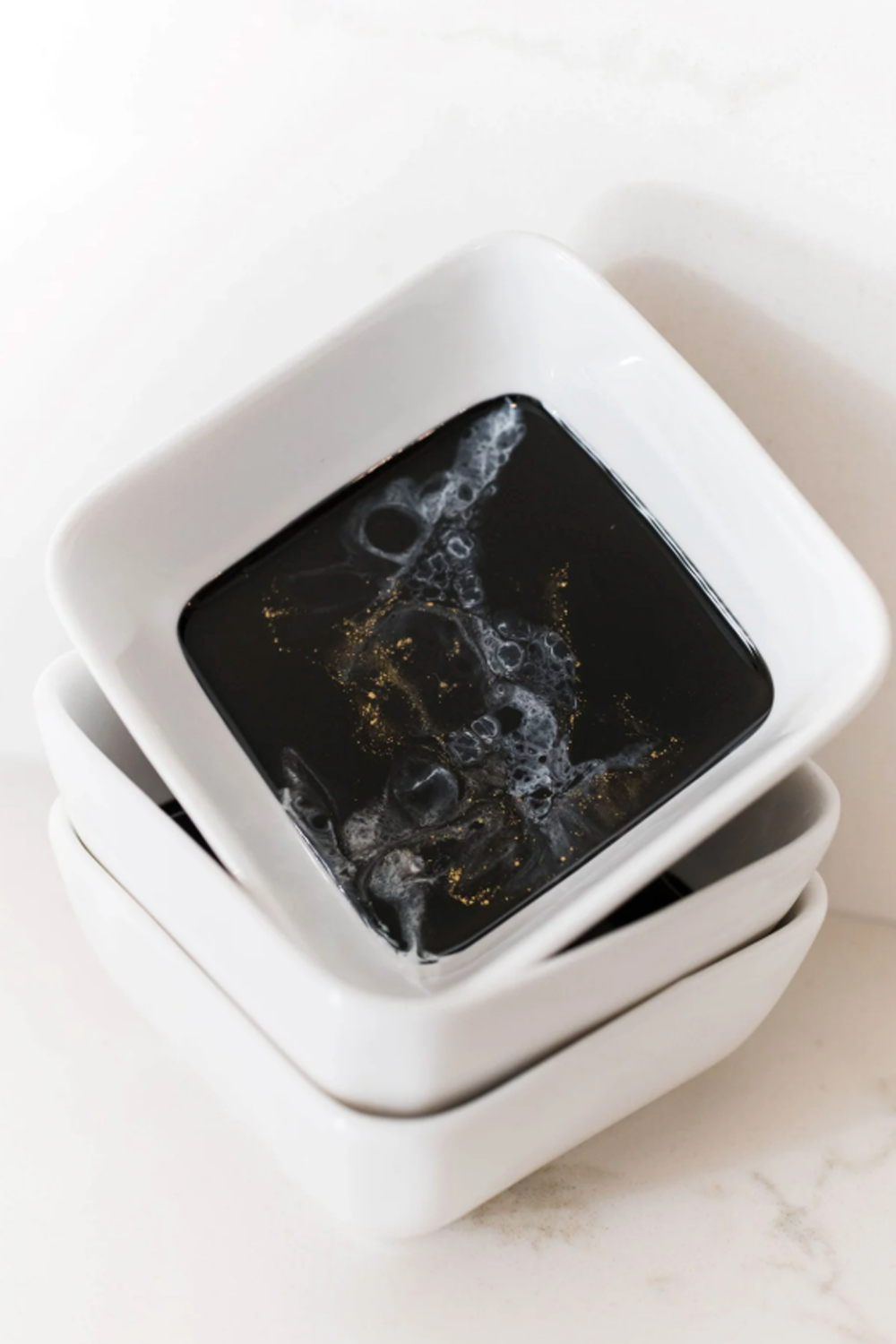 Lynnie Set of 3 Ceramic Dipping Bowls - Onyx