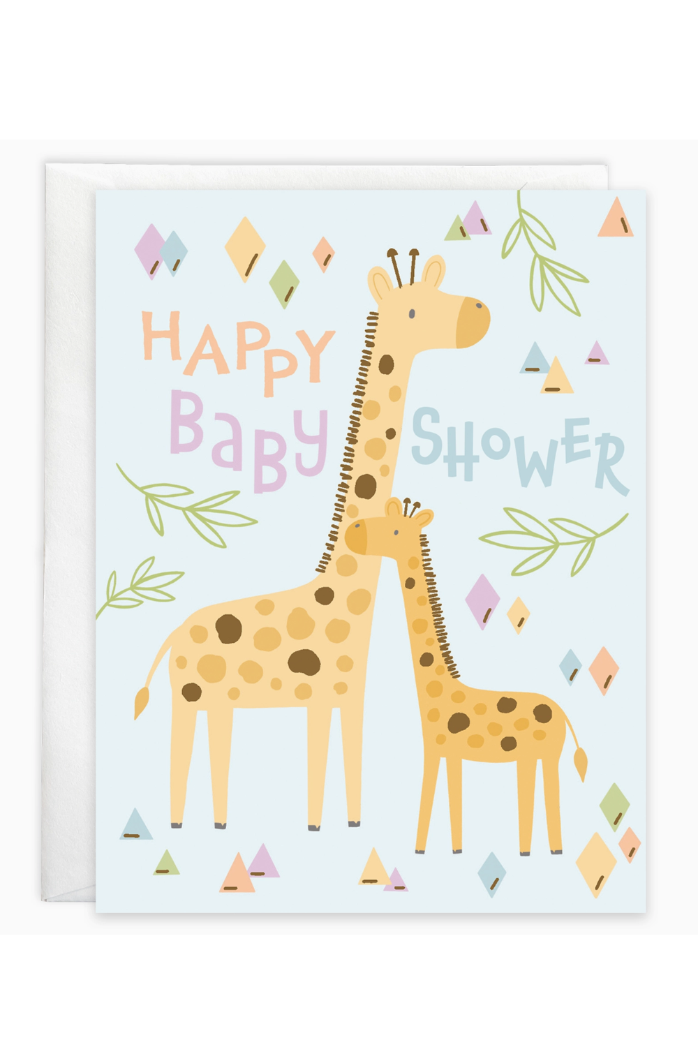 GBD Baby Greeting Card - Baby Shower Giraffes