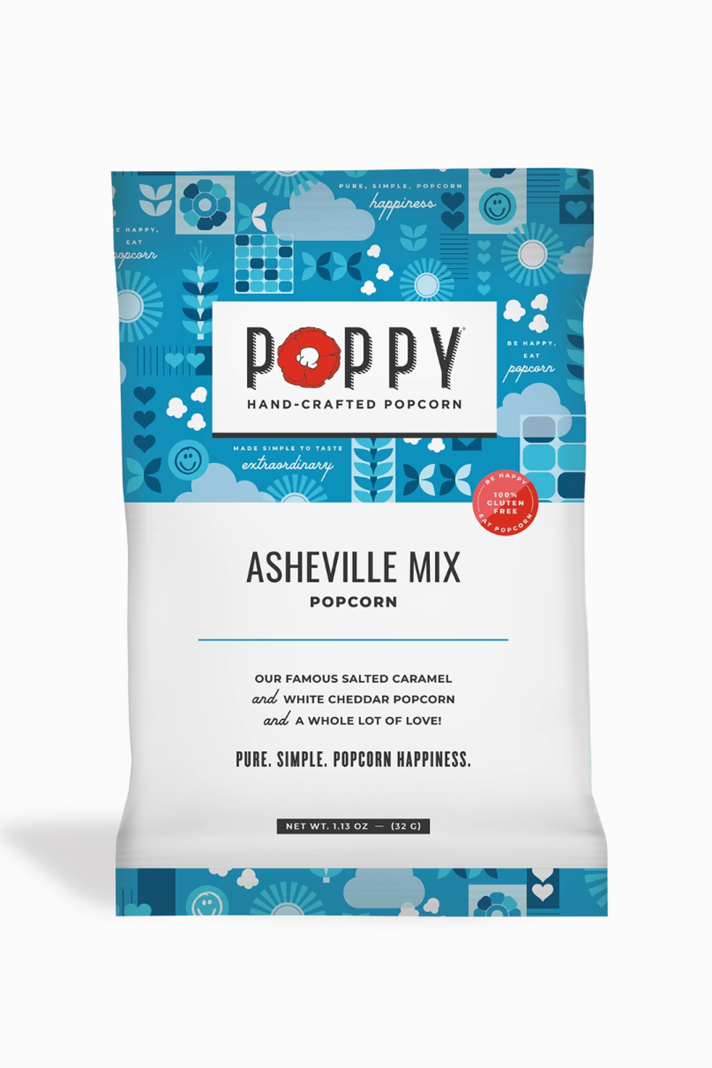 Poppy Popcorn Mini Snack Bag - Asheville