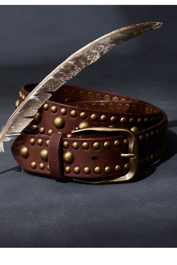FP Sola Stud Belt - Cognac