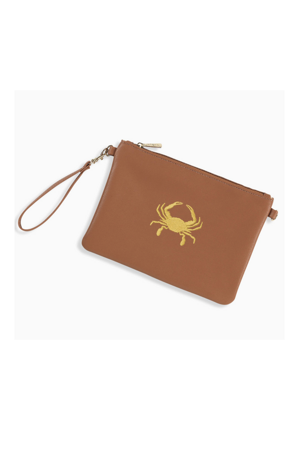 Madeline Wristlet - Gold Crab