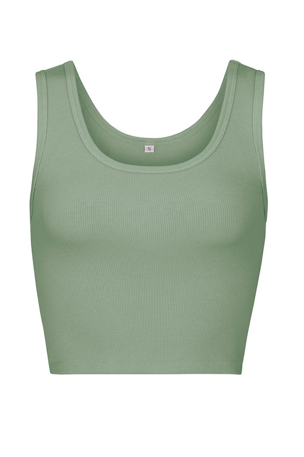 PJ Bra30 Crop Top - Sage Green