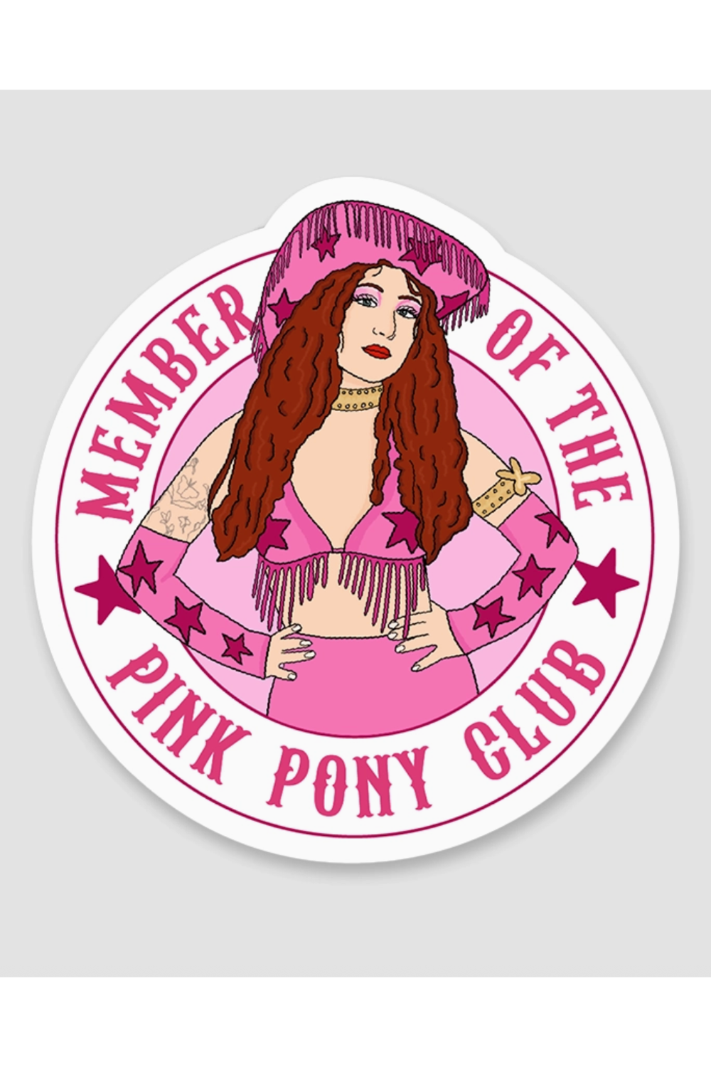 Trendy Sticker - Pink Pony Club