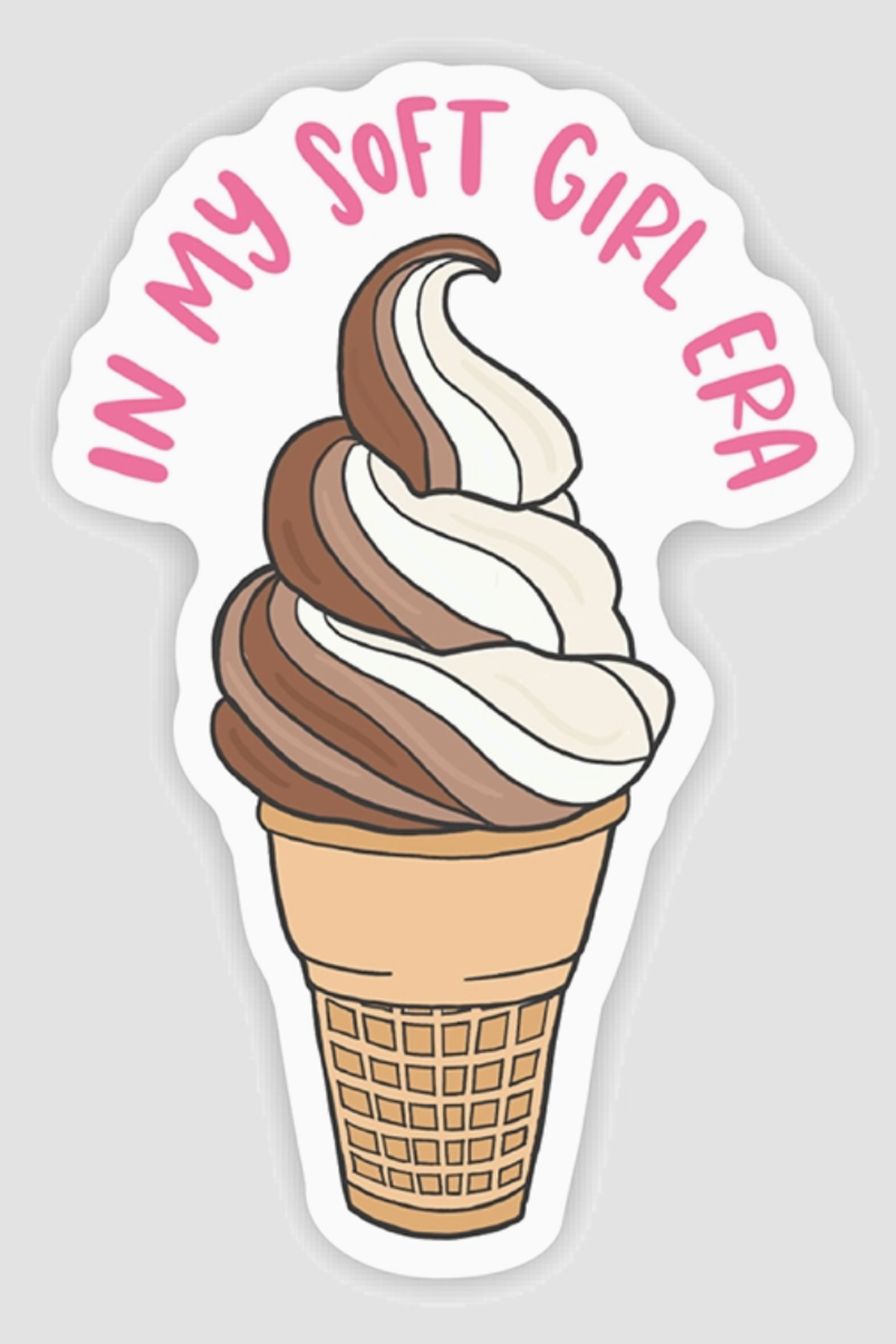 Trendy Sticker - Soft Girl Era Ice Cream