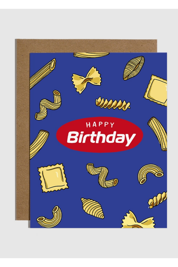 Trendy Birthday Card - Pasta
