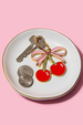 Trendy Enamel Keychain - Cherries