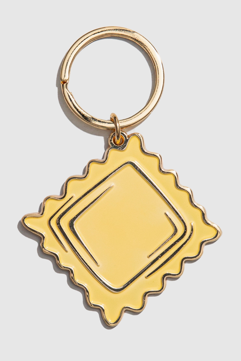 Trendy Enamel Keychain - Ravioli Pasta
