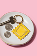 Trendy Enamel Keychain - Ravioli Pasta