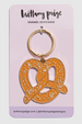 Trendy Enamel Keychain - Soft Pretzel