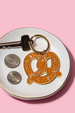 Trendy Enamel Keychain - Soft Pretzel