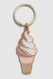 Trendy Enamel Keychain - Soft Serve Ice Cream Cone