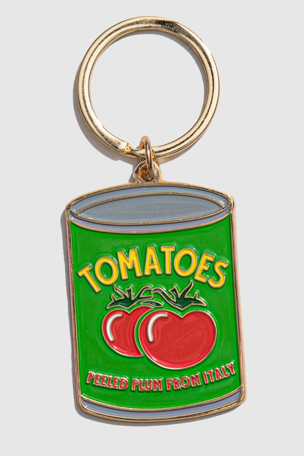 Trendy Enamel Keychain - Tomato Can